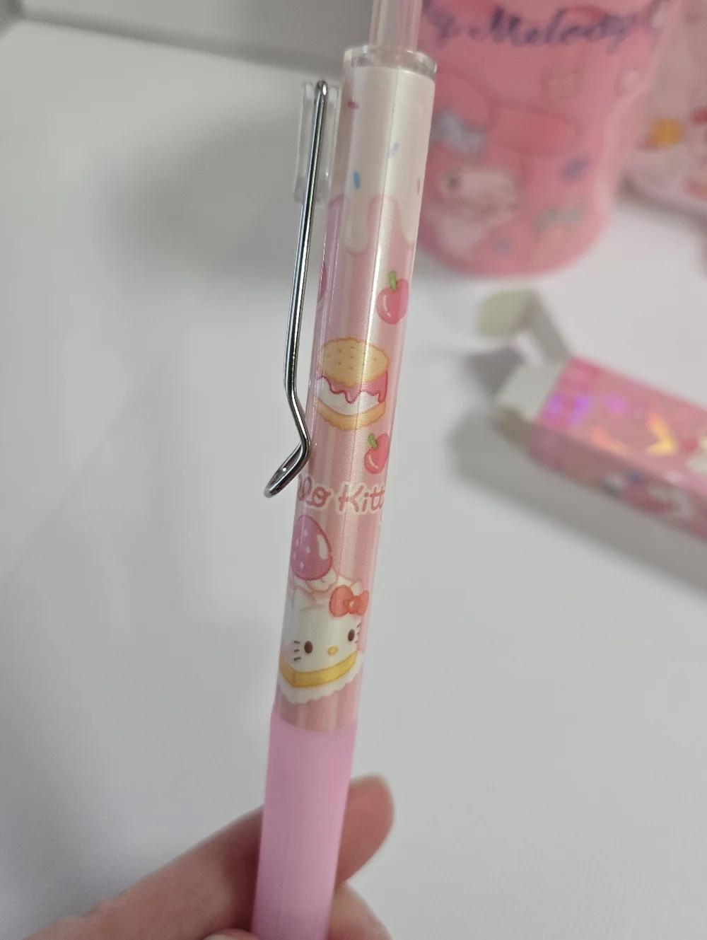 My Melody Pink Bundle, Bag Charms, Pens, Lip Balm 11 Piece Set NWT